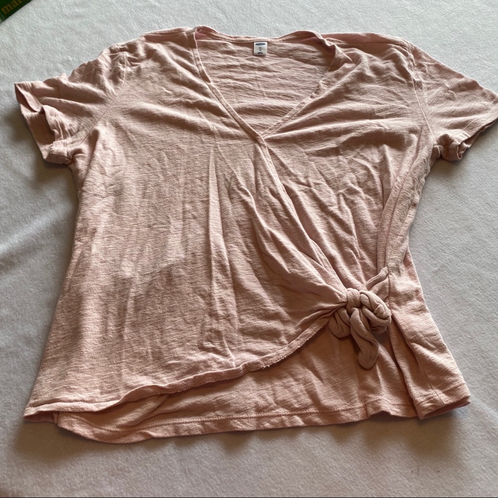 Light Pink Adjustable Wrap Top